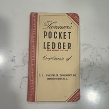 Vintage NOS 1948-49 John Deere Farmers Pocket Ledger 82nd Edition Lawrence KS picture