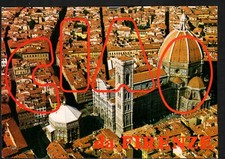 Old Postcard CIAO Aerial View of Cathedral Florence Italy picture