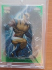 2026 Topps Chrome Marvel Fanfare WOLVERINE Green Speckle Refractor 90/99 FF-49 picture