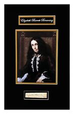Elizabeth Barrett Browning Original Signature Cut Museum Framed Ready to Display picture