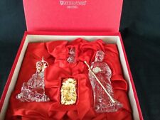 NEW IN BOX * Waterford Crystal Millennium Nativity Set with Gold Accent picture