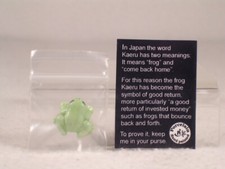 Klima Miniature Porcelain 'Lucky Frog With Card' #K3481 NEW picture