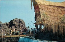 Pacific Ocean Park Santa Monica South Sea Island Rope Bridge Plastichrome 1950s picture