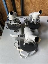 3 Carl Zeiss West Germany Microscope 10X/40X/100X For Parts picture