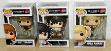 FUNKO POP DEATH NOTE SET OF 4 MISA AMANE LIGHT YAGAMI L  & RYUK CLEAN BOXES picture