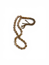 Authentic Turkish Sandaloos Tasbih 33 Beads Islamic Misbaha Prayer Amber Resin picture