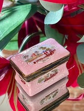 Antique 18thC South Staffordshire Bilston Enamel Snuff Patch Box Pink Rococo picture