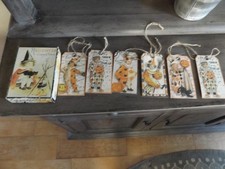 Halloween Vintage Box of 6 Greeting Cards or Labels for Treats picture