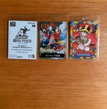 One Piece TCG Monkey.D.Luffy (4th Anniversary) P-110 Promotion Cards + Don picture