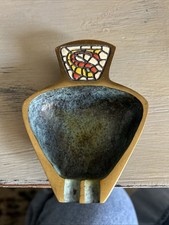 Vintage Small Brass Ashtray by Dayagi - Made in Israel - Fish picture