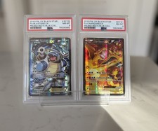 Charizard EX XY121 Blastoise EX XY122 2016 PSA 8 sequential Pokémon Generations picture