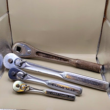 Vintage Craftsman 4pc Ratchet Lot/ -V- Series Set & 1/2 Drive BE Series Ratchet picture