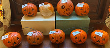 Vintage Sm Halloween Jack O Lantern Pumpkin Union Products No Light 3.25