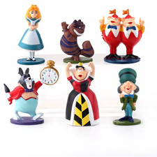 ALICE IN WONDERLAND- 6 PIECE FIGURE SET -PVC- UNBRANDED-NEXT DAY picture