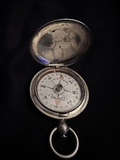 Antique WWI Era Ceebynite Compass Short & Mason Battle carried. picture