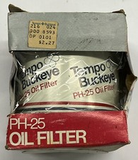 Vintage Tempo Buckeye PH-25 Automotive Oil Filter USA NOS picture