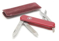 Victorinox Wenger Delemont Swiss Army Small Knife With 7 Functions. Clean. Case. picture