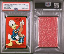 EXTREMELY RARE 1947 WU-PEE DISNEY CARD GAME DONALD DUCK CARD PSA 7 N MINT POP 1 picture