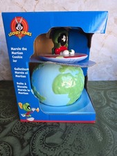 1997 Marvin the Martian Looney Tunes Globe Cookie Jar picture