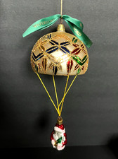 Waterford Holiday Heirloom blown glass ornament Santa's Balloon Ride Poland picture
