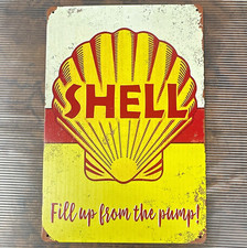 Shell Gas & Oil Advertising Sign