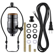 Lamp Making Kit,Make a Lamp or Repair Kit,3-Way Lamp Socket with Matching Cord L picture