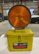 60's Vintage Dietz 600 Visi-Flash Flasher Light Warning Light Amber Lens picture