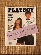 BRANDI BRANDT DONALD TRUMP AUTOGRAPH 8x10 PHOTO OF PLAYBOY MAG COVER MARCH 90 picture