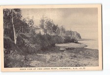 Dalhousie New Brunswick Canada Postcard 1955 Beach View At Inch Arran Point picture