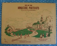 VINTAGE 1956 SCHOOL PHOTO ENVELOPE GREAT GRAPHICS OLD SCHOOL HOUSES w/PHOTOS picture