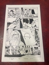 TERMINATOR 2029 #3 original comic book art JOHN CONNOR SYMBOL OF RESISTANCE picture
