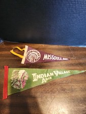 Vintage Native American Felt Souvenir Pennants Lot picture