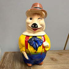 Vintage McCoy Winking Pig cookie jar great condition picture