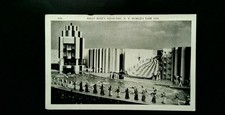 Vintage 1939 Billy Rose's Aquacade NY World's Fair Postcard Litho picture