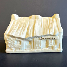 Vtg Belleek Irish Skelligs Lane Cottage Votive Parian China Signed 1996 picture