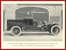 1912 Locomobile Newark, NJ Salvage Wagon NEW METAL SIGN: 12x16
