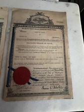 1924 Vintage Antique Old US Patent Document Locomotive Valve Gear Henry Adam’s picture