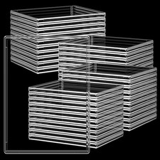 40PCS Trading Card Sleeves Hard Plastic Clear Case Holder Sport Baseball Cards picture