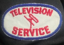 Vintage Television Service Uniform Patch TV Repair Retro Workwear picture