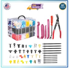 2080pcs Car Retainer Clips Fasteners Kit Universal Bumper Fender Door Rivet Tool picture