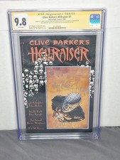 SIGNED BY CLIVE BARKER, DOUG BRADLEY, ANDREW ROBINSON HELLRAISER #1 CGC 9.8 picture