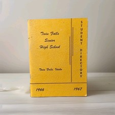 Vintage 1966 1967 Twin Falls High School Idaho Student Directory Ephemera picture
