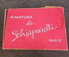 RARE Vintage Box of Schiaparelli Parfums SNUFF, ZUT, SHOCKING, & SLEEPING in Box picture