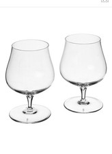 Waterford Craft Brew Snifter Glasses Set of 2 Crystal Brandy/Cognac - New in Box picture