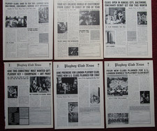 Lot of 12 Diff Playboy Club News Print Ads ~ Sexy Playboy Bunnies 1964-1976 picture