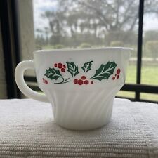 Vintage Termocrisa Creamer Holly & Berry Christmas White Milk Glass Replacement picture