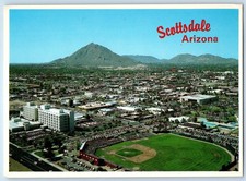 c1960 Scottsdale Arizona AZ Postcard Western Town Horses Still Have Right-Of-Way picture