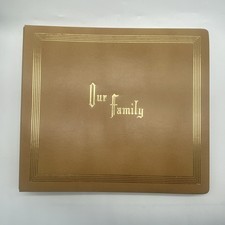 Vintage Our Family Scrapbook With Original Box Unused picture