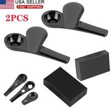 2pcs Portable Smoking Pipe Magnetic Metal Spoon Silver With Gift Box For Men picture