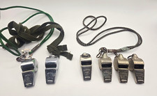 Whistles Vintage Lot of 6 : 2 Col Scout; 1 Frankfort; 3 The Acme Thunderer picture